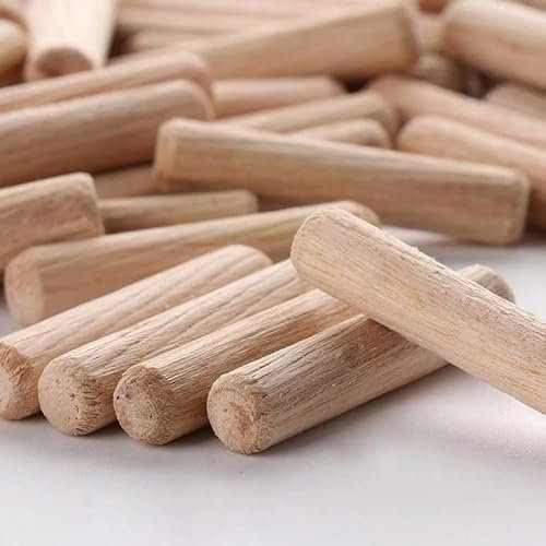 6x30mm Wooden Dowels Chamfered Fluted Pin Wood Dowels (pack of 20, 50, 100, 200, 500) (50)