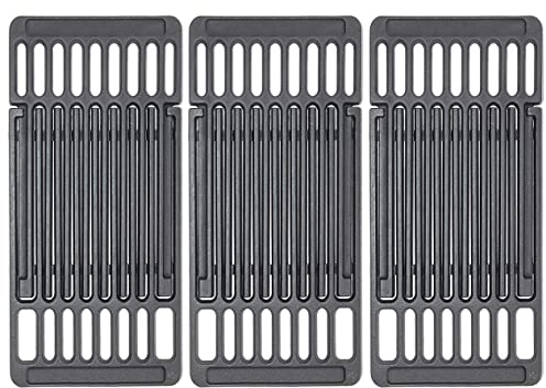 Dongftai PCBZ0B Lot de 3 grilles de cuisson universelles réglables en fonte de 20,3 cm de large pour barbecues électriques à gaz, grilles de cuisson universelles extensibles de 35,6 cm à 50,8 cm de