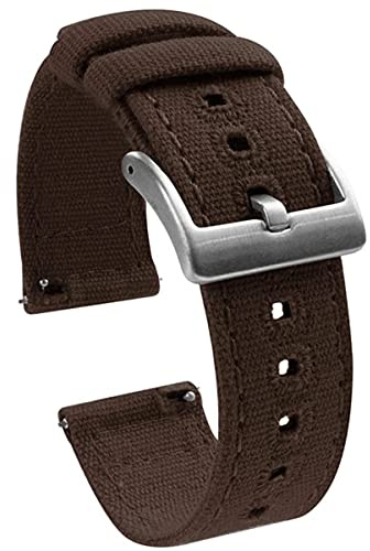 Niziruoup Uhrenarmband Canvas mit Schnellverschluss 18mm 20mm 22mm Prämie Fabric Segeltuch Armband für Uhr, Quick Release Canvas Watch Strap Ersatzarmbänder Uhrenarmbänder Männer Frauen