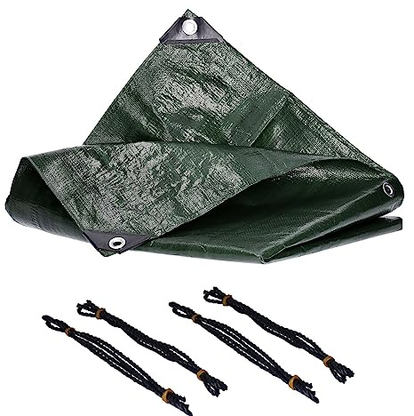 Abdeckplane 2m x 3m Gewebeplane Professional Line 140g/m² mit Ösen (50cm Abstand) – wasserdicht, reißfest, UV-stabilisiert, abwaschbar - Schutzplane Abdeckfolie Poolplane Holzplane Gartenmöbel Auto