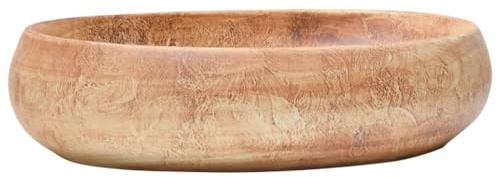 vidaXL Handfat Brun Oval 59x40x15 cm Keramik, Tvättställ, Övermonterat