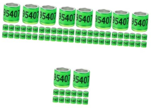 Sosoport 250stücke Tauben Fußringe Leichte Und Bunte Fußbänder Für Identifizierbare Tauben Für Racing Pigeon Und Andere Vögel Einfache Handhabung Und Transportabel