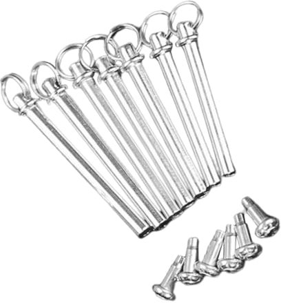 Garneck 28 Sätze Faltfächernägel Knopf großes Handfächer-Display Achse Eisennieten Fanzubehör Handgebläse Handventilator Niete und der klappbaren Lüfterwelle Schaftnieten aus Metall