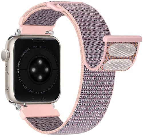 Flätad Solo Loop Klockarmband, kompatibelt med Apple Watch 49-38 mm, för kvinnor och män, passar iWatch Ultra/Ultra 2, Series 9-1, SE