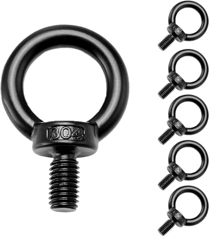 6 Pcs M8 Boulons à œil, Boulons à oeil en 304 Acier Inoxydable Boulon à œil en Forme de Bague Filetage Mâle Vis à Anneau Anneau de Levage Soudés Fermés, pour accrocher et Fixer Le Rouleau