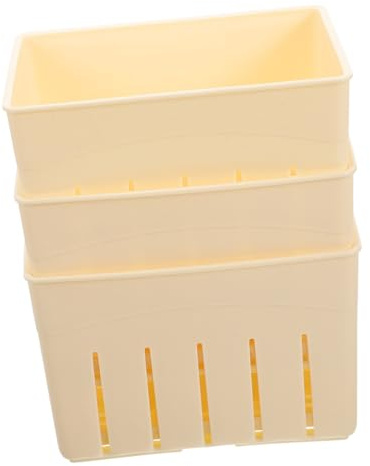 SMASOLO 3pcs Tofu Press Mould 140x105x95mm Food Grade Plastic Cheese Press Tool Household DIY Bean Curd Presser for Home Kitchen