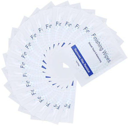 Baluue 20 pezzi Salviette per Pulizia Cera Corpo Rimuovi Residui di Cera per Liscia e Pulita Uso Veloce e Pratico per Mani e Piedi