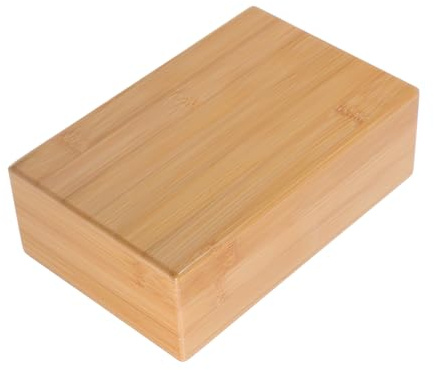STOBAZA Natürlicher Holz Yoga block Übungsblock mit Glatter Oberfläche Ergonomisch Stabil für Fitness Zuhause Pilates Gymnastik Zubehör