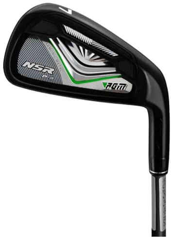 Mazza da golf professionale da uomo e donna #7 in ferro con albero in carbonio o acciaio R/S per destrorsi (#7 (nero) con albero in acciaio)