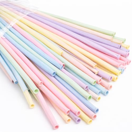 100 Pcs Pastel Modelling Balloons, Pastel Long Balloons, 260Q Twisting Latex Props for Animal Shape, Birthday, Wedding, Party Decorations & Event Styling