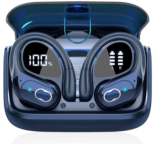 STECEi AI Auriculares Traductor 3 in 1 AI Auriculares Traductor, Bluetooth 5.4 con ENC y App con para Viajes/Negocios/Aprendizaje, Azul