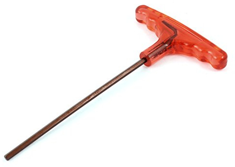 Aexit T en forme de poignée en plastique rouge tige hexagonale Clé à pipe 18 cm Longueur 904N296