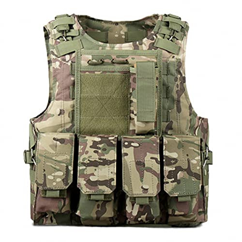 MAOTN Taktische Weste für Kinder,schießende militärische feldweste,Airsoft Paintball Plate Carrier,Outdoor-kampftrainings Molle plattenhalter-Rollenspiel CS,Angeln,jagen,Spiele