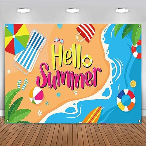 Sommar pool party bakgrund svart blå blommig födelsedag hawaiiansk palm livboj pografi bakgrund tecknad po banner vägg