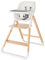Ergobaby Evolve High Chair 2-in-1 Set Ergonomischer Hochstuhl für Babys Mitwachsend ab 6 Monate, Babyhochstuhl inkl. 5-Punkt-Gurt, Kinderhochstuhl mit verstellbarem Sitz, Natural Wood