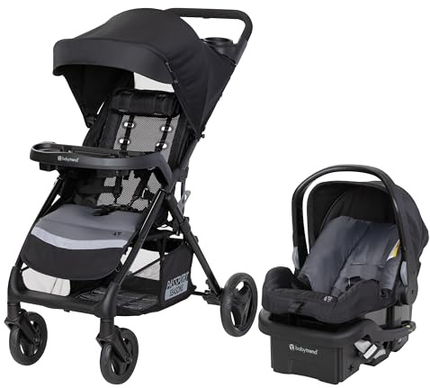 Baby Trend Passport Seasons Travel System with EZ-Lift™ Infant Car Seat, Journey Black