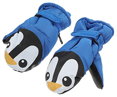 WATIIFUFU Adopted Skihandschuh Für Jungen Und Mädchen Für Den Winter Warm Wasserdicht Mit Vollständiger Handflächenummantelung