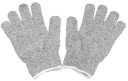 KENBT Gants Anti-Coupure, résistants aux Coups de Couteau, Cuisine, résistants aux Rayures, Protection de sécurité Contre Les coupures de Verre,Protection RenforcéE(L)