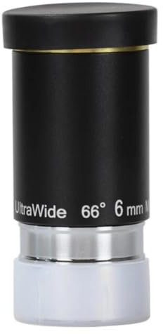 TsoLay Accessoires pour Télescope Astronomique Agnicy Oculaire Grand Angle 66 Degrés 6 mm 1,25 Pouces