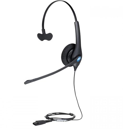 SIMPLETEK - Casque mono filaire avec connecteur Quick Disconnect (QD) pour un usage professionnel - modèle 1513-0154