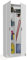 VITA - 2 Door Broom Cupboard Kitchen Utility Room Modular Cleaning Cabinet (H: 180cm x W: 73cm x D: 37cm) (White)