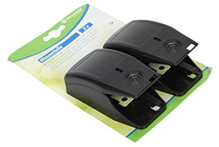 Floraworld Mausefalle Comfort 2er Set, Schwarz, 10 x 5 x 4 cm