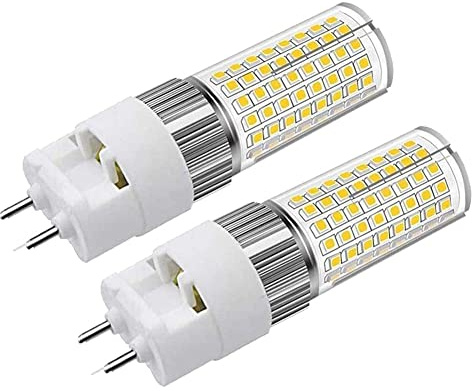 LED G12 Bulb 16W, 2-Pin Base Corn Light, 150 Watt G12 Ceramic Metal Halide Lamp Replacement for Corridor Home Office Street Warehouse Lighting, AC 85-265V, 1800 Lumen, 4000K Natural White, Pack of 2