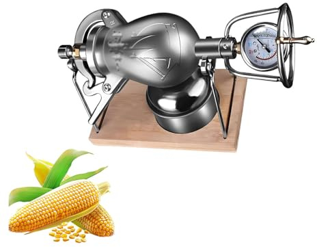 DIY Popcorn ， Chinese Popcorn Maker ， Style：Retro Hot Air Popcorn Popper ， Stove Top Popcorn for Corn Rice Soybean Mung Bean,Upgraded