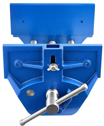VEVOR Woodworking Vise, 9 Inch Jaw Width, Quick Release Wood Bench Vise, 10.2 Inch Max Jaw Opening, Heavy-Duty Cast Iron Construction, Adjustable Front Stop, Workbench Vice, for Woodworking Drilling