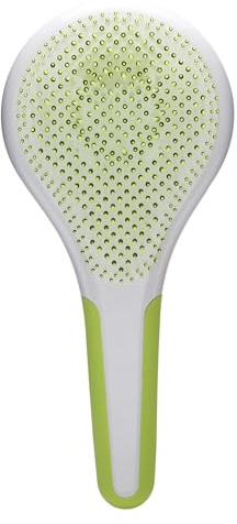 Michel Mercier Districante per Capelli Bagnati e Asciutti - Manico Antiscivolo per Capelli Sani e Brillanti - Capelli Regolari - Verde-Bianco - 1 pc