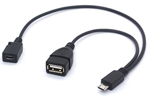 Câble Micro USB OTG mâle vers USB femelle + Micro USB femelle en Y pour Samsung S7 Edge S4, LG G4, Dji Spark Mavic, Smartphone, Tablettes