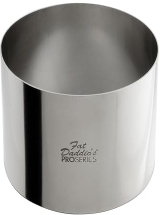 Fat Daddio's Stainless Steel Round Cake & Pastry Ring, 4 x 3 Inch