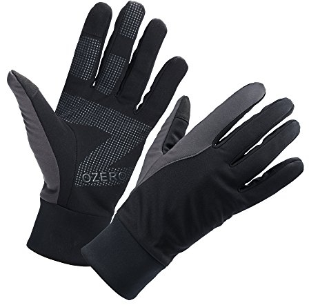OZERO Herren Wasserdicht Thermohandschuhe, Touchscreen Winterhandschuhe Fahrhandschuhe Fahrradhandschuhe Laufhandschuhe (M)