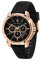 Maserati Men's Stainless Steel, Rose Gold PVD, Silicone Watch, Successo Collection, with Silicone Strap - R8871621012