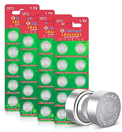 AG13 LR44 1.5V Knopfzelle Batterien Ohne Quecksilber 40 Stück(357/357A/L1154/A76/GPA76)【3 Jahre LagerGarantie】 (lr44-40)