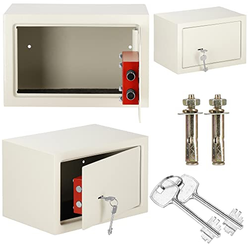 SPRINGOS Haussafe Coffre-fort verrouillable mural Dimensions 31 x 20 x 20 cm Coffre à clés