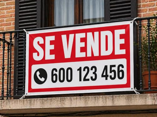 Cartel LONA PVC SE VENDE Personalizado (130 x 100 cm)