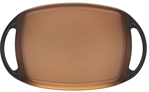 San Ignacio Origen - Sartén Grill Redonda Doble de 36cm - Aluminio Fundido A Presión - Interior Quantanium Con Recubrimiento En Polvo Diamantado - Punto Inducción - Asa Soft Touch En Negro