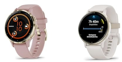 Garmin Venu 3S – GPS-Fitness-Smartwatch mit Bluetooth Telefonie und Sprachassistenz & Vivoactive 5 AMOLED GPS Smartwatch mit Fitness- und Gesundheistfunktion