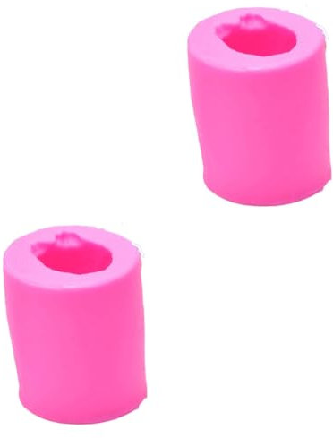 Amosfun 2St kuchenform aus silikon Backform aus Silikon DIY-Backformen Fondantformen aus Silikon 3D-Eulenform Rosa