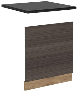Vicco Frontal para lavavajillas R-Line, Gris Noble, 60 cm, ET Antracita