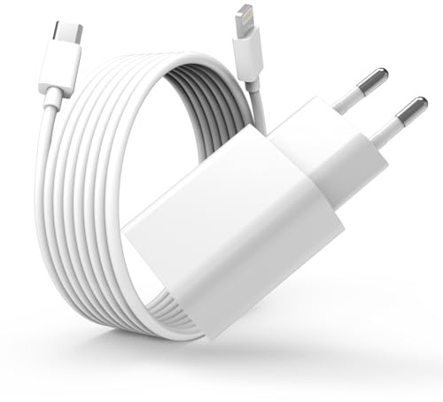 XiangLoong iPhone-Ladegerät Schnellladung, 20W PD USB-C Netzteil mit 6FT Schnellladekabel - Schnellladegerät für iPhone 14/14 Pro Max/13/13 Pro/12/12 Pro/11/11 Pro/XS, iPad