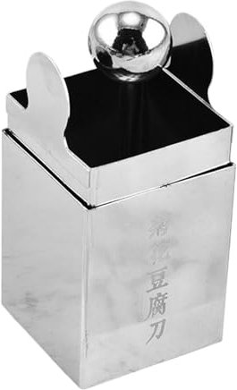 Hogvinnatil Taglierina per cagliata di fagioli metallici, taglio cagliata di fagioli affetta da pinzaio - Strumento Slicer di cagliata di fagioli Wensi - Cutter di ggio in acciaio inossidabile, stampo