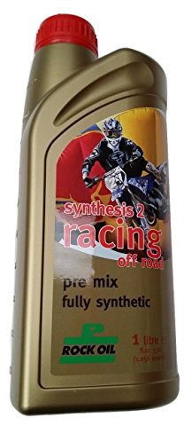 ROCK OIL SYNTHESIS 2 RACING 1LITRE 1L 2 STROKE PRE MIX MOTORCYCLE FULLY SYNTHETI