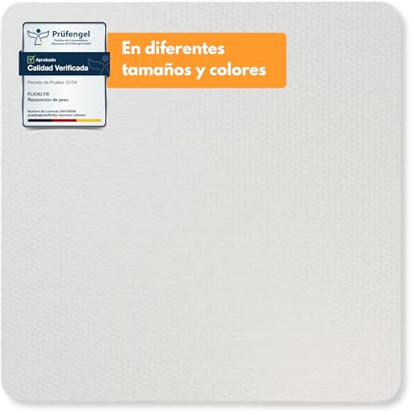 Flickly® Selbstklebende Reparatur Flicken | LKW, Anhänger, Zelt, Markisen, Camping, Sonnenschirme, Pool | in vielen Farben erhältlich | 10cm x 10cm | (RAL7035) Lichtgrau