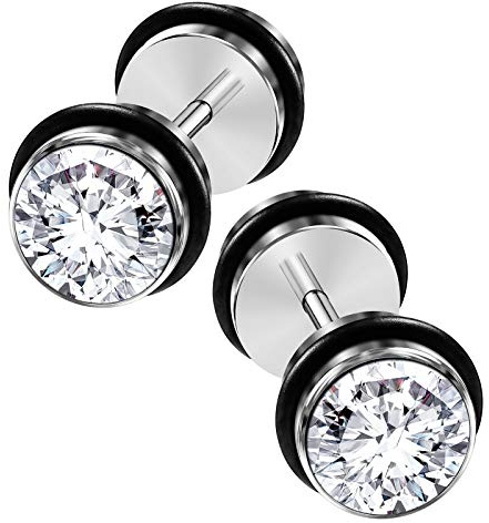 KJM Fashion 2 Stk Chirurgischer 316-l-stahl Fake Plug Piercing Schmuck