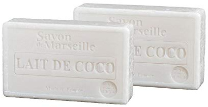 2 jabones de Marsella – 72% aceite de coco – Fabricado en Francia