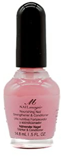 NAIL MAGIC Nourish - Nail Strengthener & Conditioner, Clear Nail Polish with Keratin for Thicker Nails and Nail Growth | Nourish, Strengthen and Hydrate Natural Finger Nails (14.8mL)