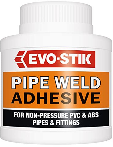Evo-Stik Pipe Weld | PVC & ABS Solvent Cement with Built-in Brush | Strong Pipe Adhesive for Gaps up to 0.8mm | CE & Kitemark Certified | high-performance solvent-borne adhesive | 250ml