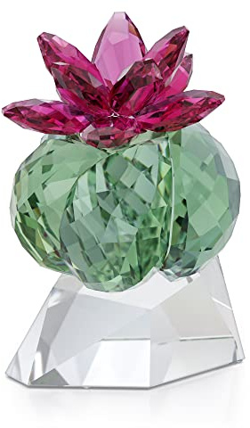 Swarovski Crystal Flowers Bordeaux Cactus, Ornament mit Strahlendem Swarovski Kristall